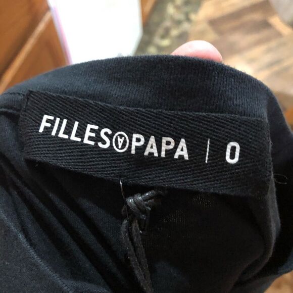 NWT Filles A Papa Pizza Graphic Tee with Satin Sleeve - 0 - Picture 10 of 16
